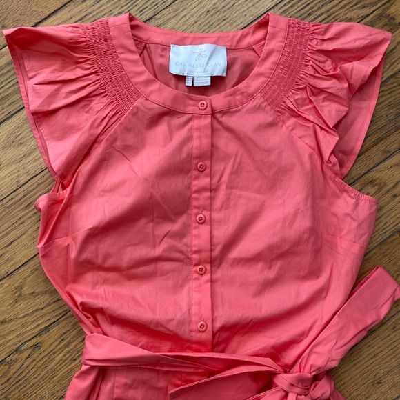 Gal Meets Glam Collection Saffron Flutter Sleeve Jumpsuit 12P - Picture 7 of 10